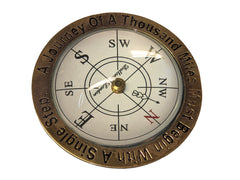 Dads Brass Compass Gift / Table Piece
