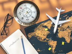 Dads Brass Compass Gift / Table Piece