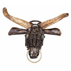 UPCYCLED RETRO METAL BULL BUFFALO