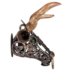 UPCYCLED RETRO METAL BULL BUFFALO