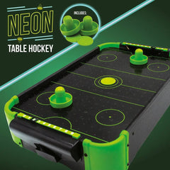 Electronic Arcade Tabletop Game - Neon Air Hockey