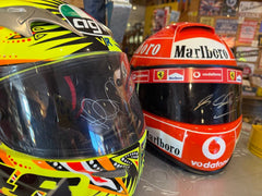 MICHAEL SCHUMACHER SIGNED HELMET formula one