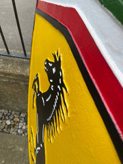 HUGE LARGE Cast Aluminium Painted SUPERCAR Signs LIGHTER THAN CAST IRON
