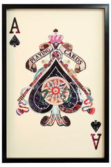 PLAYING CARD LARGE WALL ART Ace of Hearts King Of Hearts Queen of Hearts