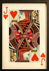 PLAYING CARD LARGE WALL ART Ace of Hearts King Of Hearts Queen of Hearts