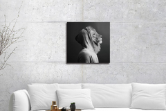 GLASS WALL ART MINI 30x30 ANIMALS MAN CAVE ART