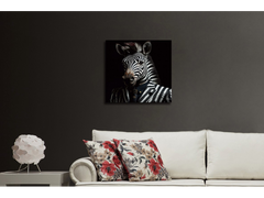 GLASS WALL ART MINI 30x30 ANIMALS MAN CAVE ART