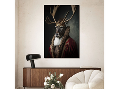 AWESOME LION / STAG / BLACK LAB / MAN CAVE GLASS ARTWORK Art