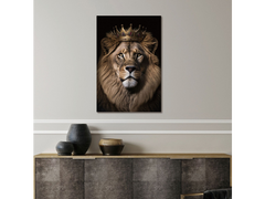 LION KING / MOTORCYCLE/ MOTORBIKE MONKEY! UP YOURS / Glass Artwork / Art