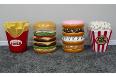 BURGER & FRIES!! Side table! Awesome Art pieces Furniture