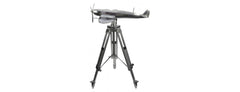 LARGE SPITFIRE AIRCRAFT / PLANE ON TRIPOD MODEL