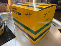 1:2 Scale Ayrton Senna Helmet with Box & Display Case
