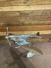 Large Polished Metal Spitfire