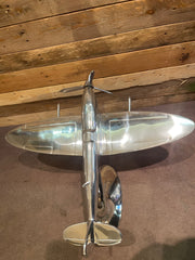 Large Polished Metal Spitfire