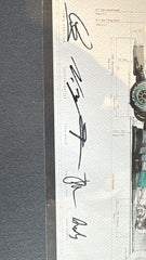Merc F1 Framed Blueprint Prints