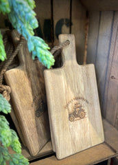 DIDDLY SQUAT FARM JEREMYS WOOD LUXURIOUS CHOPPING BOARD CLARKSONS FARM