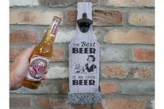 CAST IRON FUN BAR BOTTLE OPENERS / WOODEN / VARIOUS