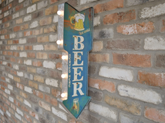 MAN CAVE BAR / GARAGE / BEER LIGHT UP SIGN ** BEST SELLING **