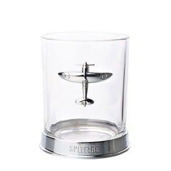 RAF PLANE AIRCRAFT Brandy Glass / Metal Whiskey Tumbler