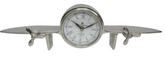 Aviation Aero Plane Polished Desk Clock