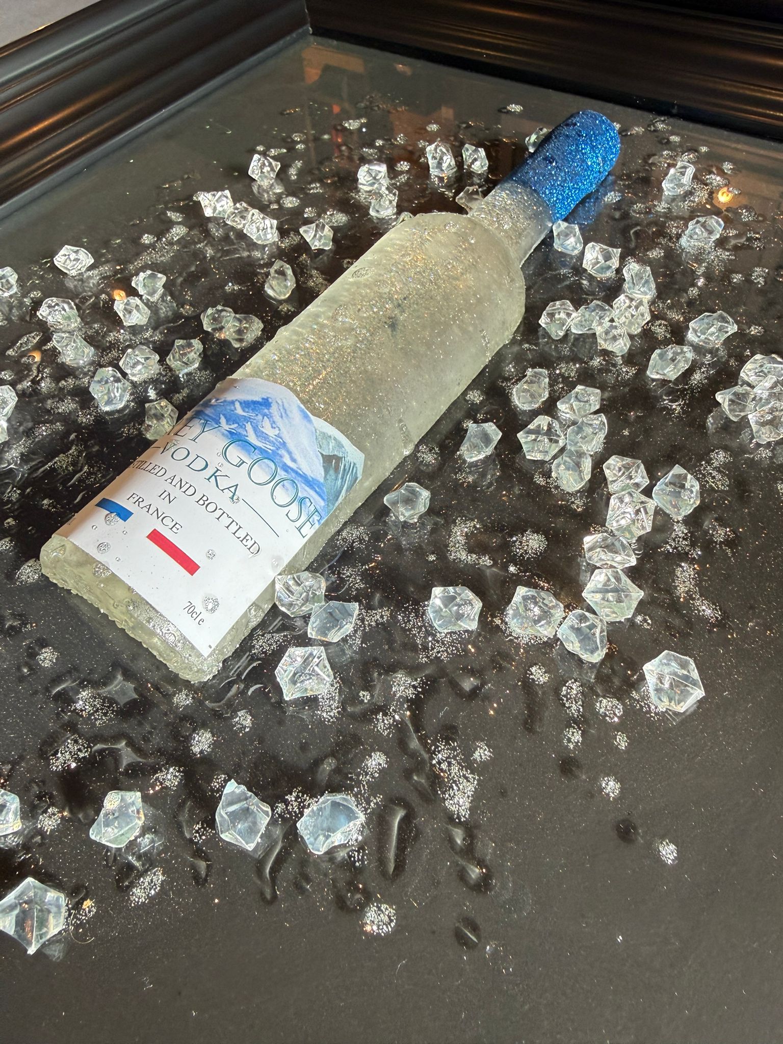 ART CAVE - BOTTLE ART PICTURE 3D / Jack Daniels / Grey Goose 40x40 - The Man Cave Broadway
