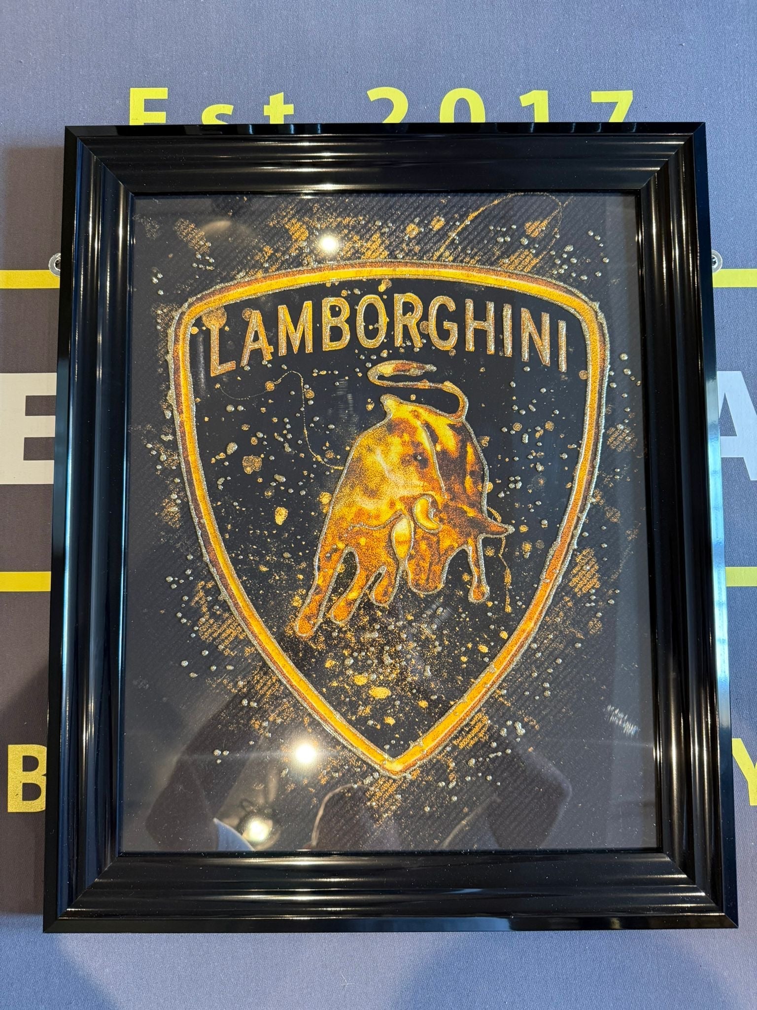 ART CAVE - CAR MARQUE BADGE PICTURES 50x60 Liquid Art - The Man Cave Broadway