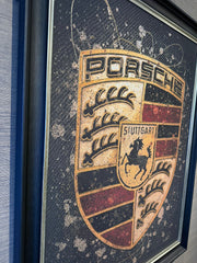 ART CAVE - Porsche Crest Ex-Large 120x90 - The Man Cave Broadway
