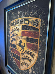 ART CAVE - Porsche Crest Ex-Large 120x90 - The Man Cave Broadway