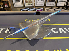 Beautiful Polished Aluminium Large Concorde Desk Model - The Man Cave Broadway