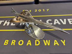 Beautiful Polished Aluminium Large Concorde Desk Model - The Man Cave Broadway