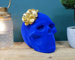 Blue Funky Skull & Crown - The Man Cave Broadway
