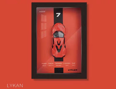 BOXED / FRAMED SUPERCAR ART - The Man Cave Broadway