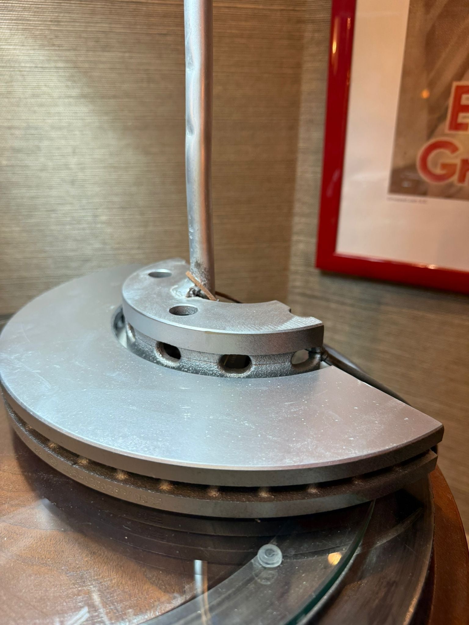 Cam Cover & Brake Disc Lamp Upcycled Parts - The Man Cave Broadway