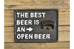 CAST IRON FUN BAR BOTTLE OPENERS / WOODEN / VARIOUS - The Man Cave Broadway