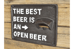 CAST IRON FUN BAR BOTTLE OPENERS / WOODEN / VARIOUS - The Man Cave Broadway