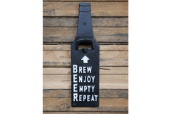 CAST IRON FUN BAR BOTTLE OPENERS / WOODEN / VARIOUS - The Man Cave Broadway