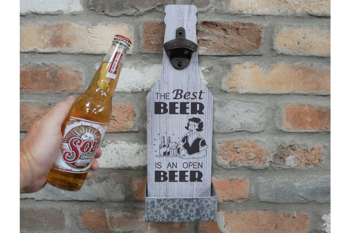 CAST IRON FUN BAR BOTTLE OPENERS / WOODEN / VARIOUS - The Man Cave Broadway