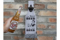 CAST IRON FUN BAR BOTTLE OPENERS / WOODEN / VARIOUS - The Man Cave Broadway