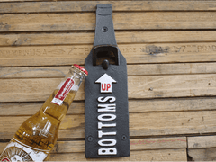 CAST IRON FUN BAR BOTTLE OPENERS / WOODEN / VARIOUS - The Man Cave Broadway