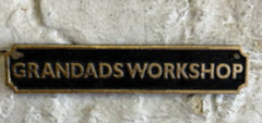 CAST IRON SIGNS - Funny Bar / Quotes - The Man Cave Broadway