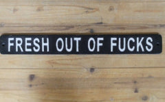 CAST IRON SIGNS - Funny Bar / Quotes - The Man Cave Broadway