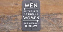 CAST IRON SIGNS - Funny Bar / Quotes - The Man Cave Broadway