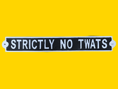 CAST IRON SIGNS - Funny Bar / Quotes - The Man Cave Broadway