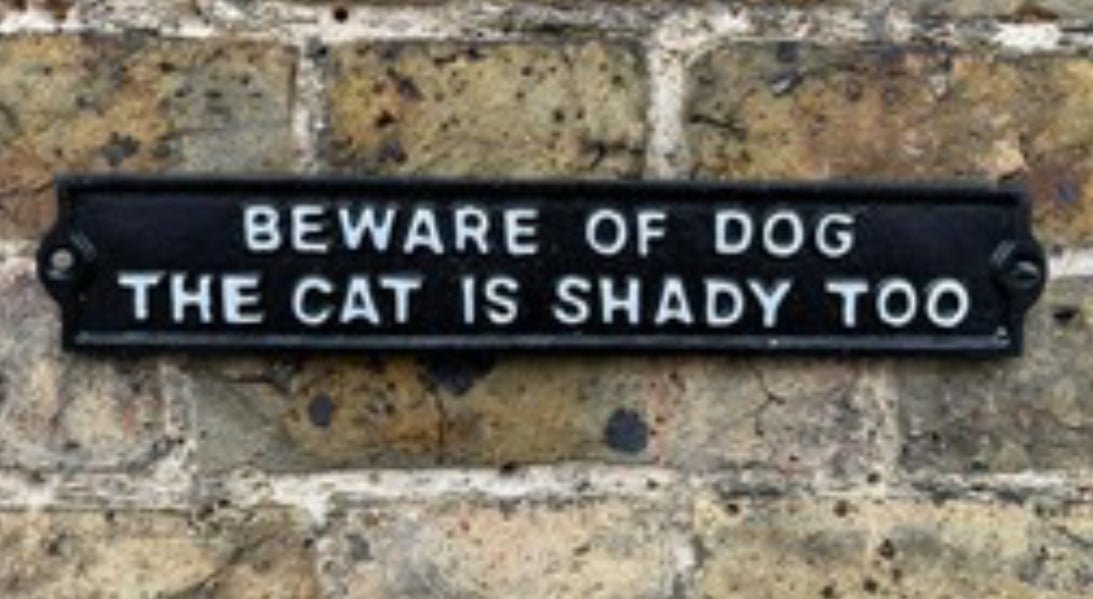 CAST IRON SIGNS - Funny Bar / Quotes - The Man Cave Broadway