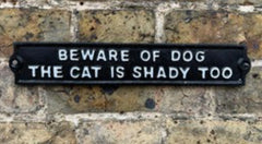 CAST IRON SIGNS - Funny Bar / Quotes - The Man Cave Broadway