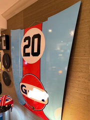 Classic ‘Glf Racing’ GENUINE G-Series Porsche Bonnet Art / Man Cave Art - The Man Cave Broadway