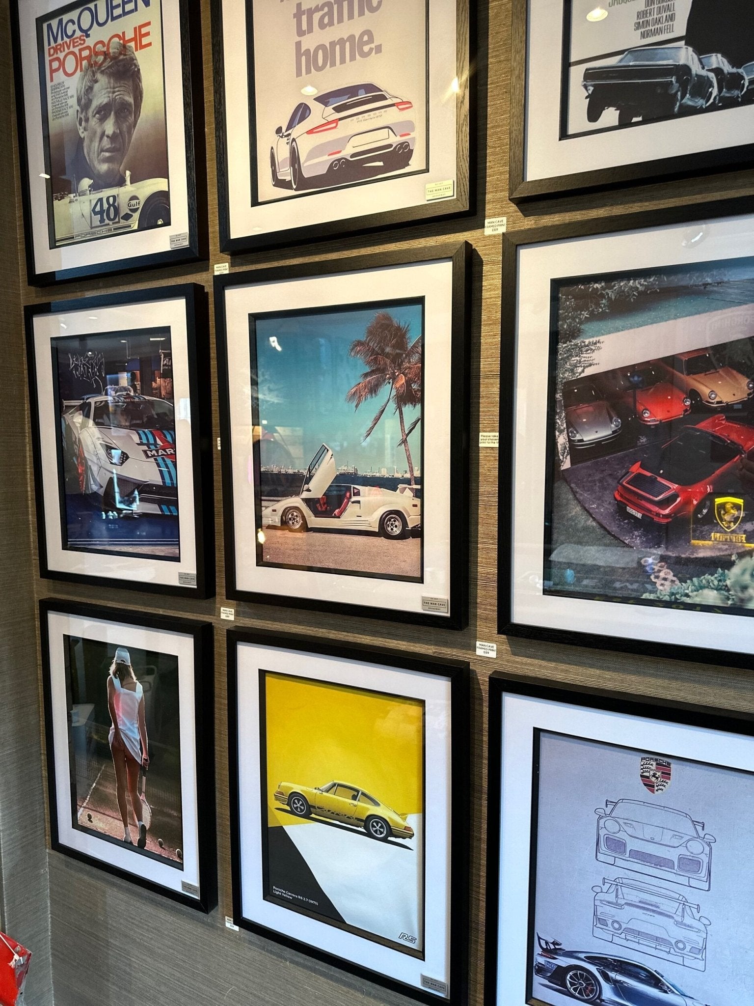 COOL AFFORDABLE ART PRINTS / Cars / Film / Music / Sport / Actors / Retro / Etc - The Man Cave Broadway