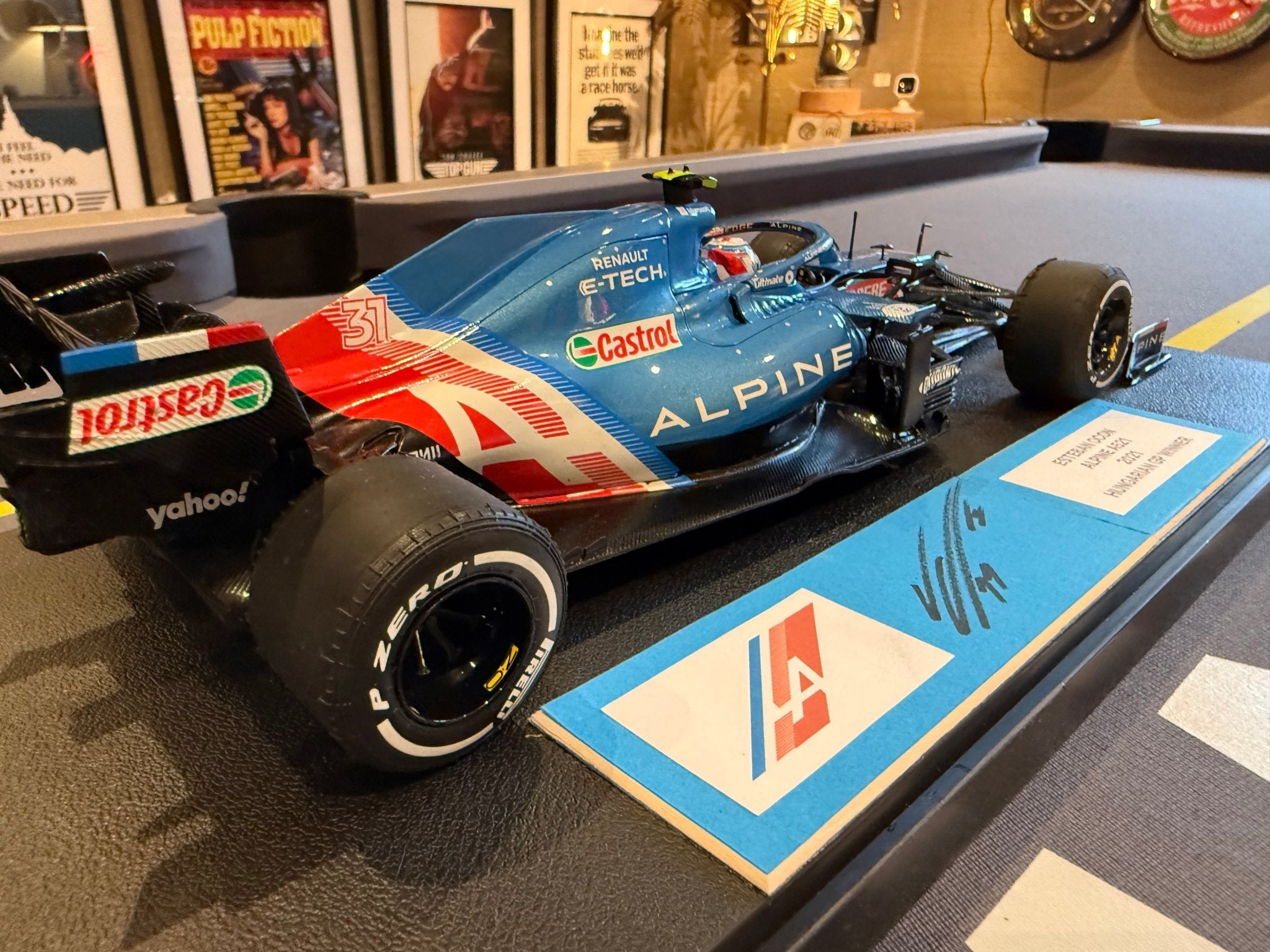 Esteban Ocon Signed 1:18 F1 Display Piece - The Man Cave Broadway