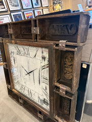 UPCYCLED GENUINE BRICK MOULD ART CLOCK