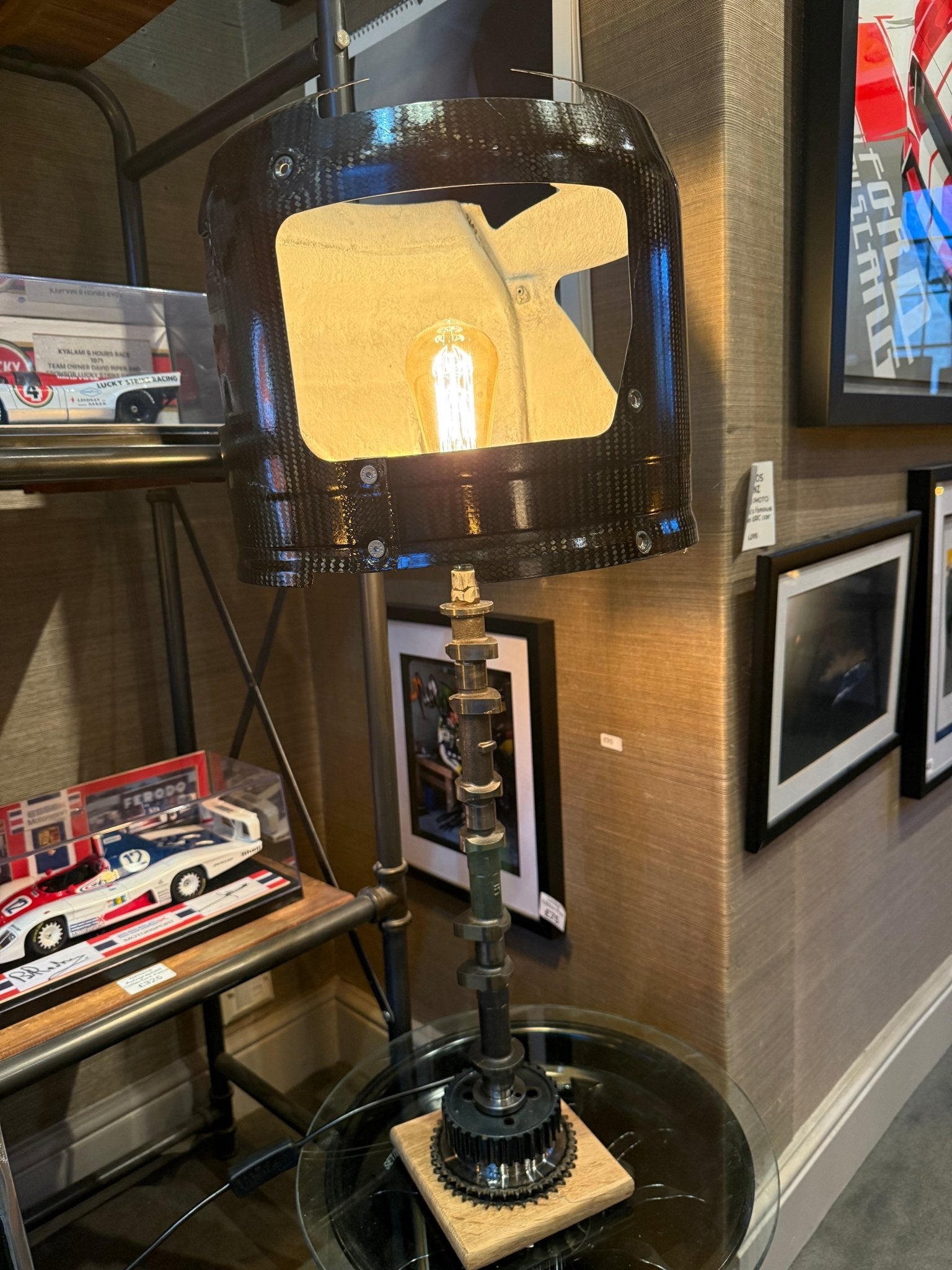 Formula 1 Part Lamp - The Man Cave Broadway
